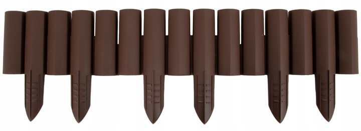 Palisada Ogrodowa Paliki Brąz 2,7 m Border Płotek