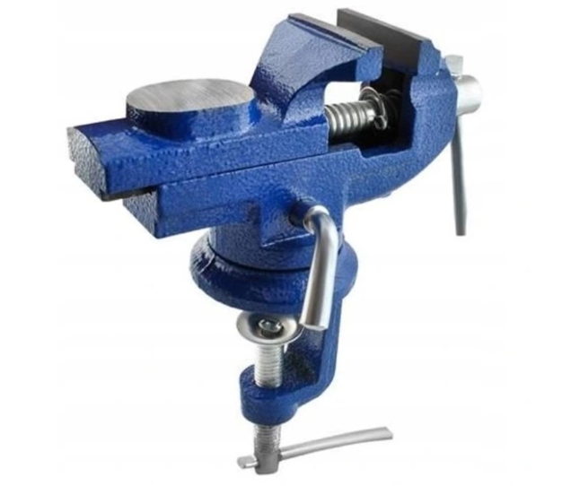 IMADŁO ŚLUSARSKIE OBROTOWE 360 Z KOWADŁEM ŻELIWNE STOŁOWE SOLIDNE 50MM