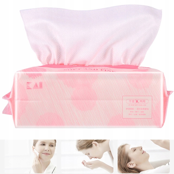 JEDNORAZOWE RĘCZNIKI DO TWARZY BAWEŁNIANE RĘCZNIKI DO DEMAKIJAŻU