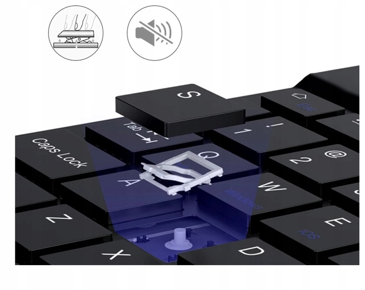 KLAWIATURA BEZPRZEWODOWA BLUETOOTH TOUCHPAD do SAMSUNG APPLE LENOVO XIAOMI