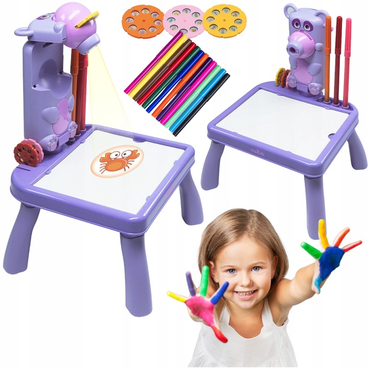 Projektor do rysowania dla dzieci rzutnik mazaki tablica do nauki rysowania