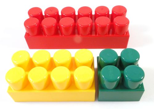 DUŻE Polskie KLOCKI konstrukcyjne dla dzieci od 2 lat HEMAR K3 ok.100 el