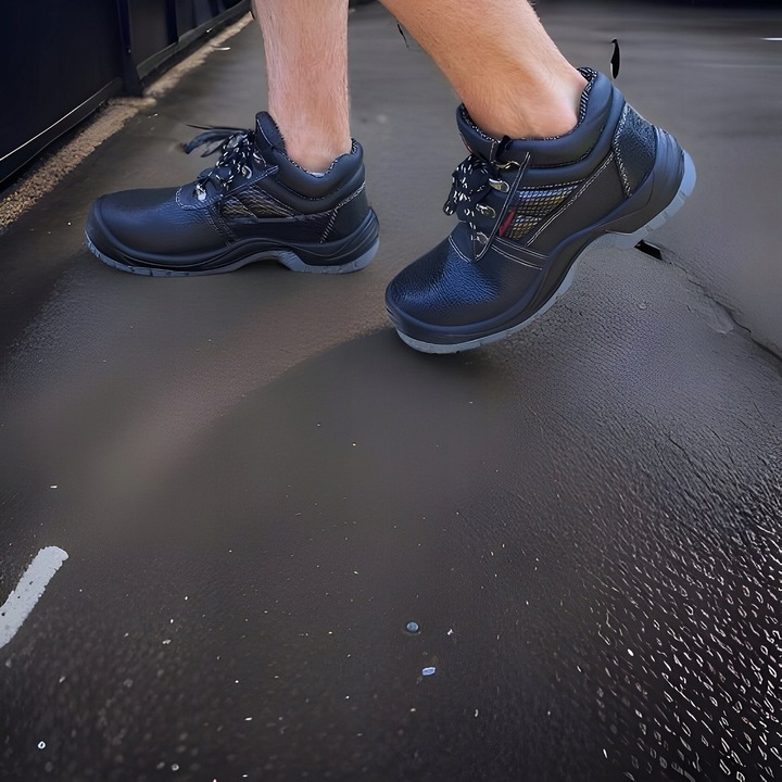 Męskie Robocze Buty Trzewiki Chroniące Palce Lekkie z Noskiem Stalowym S1