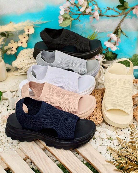 CZARNE SANDAŁKI DAMSKIE VISS 38