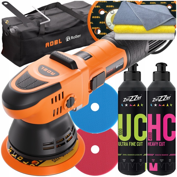 ADBL Roller D09125-02 Zestaw Maszyna Polerska Pasty Zvizzer Polerka Lakieru