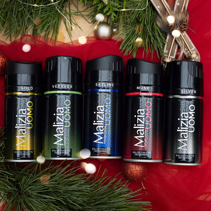 MALIZIA włoski dezodorant męski GOLD 150 ml