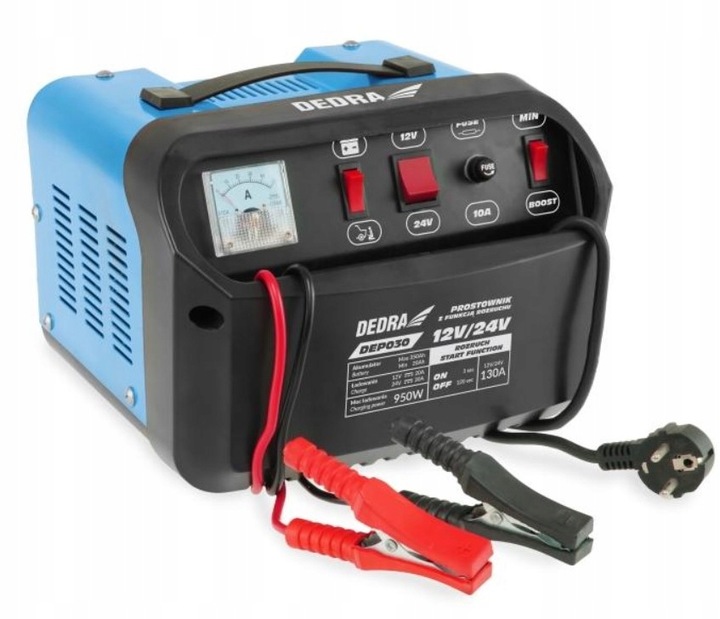 Prostownik z Rozruchem 12/24V DEDRA DEP030