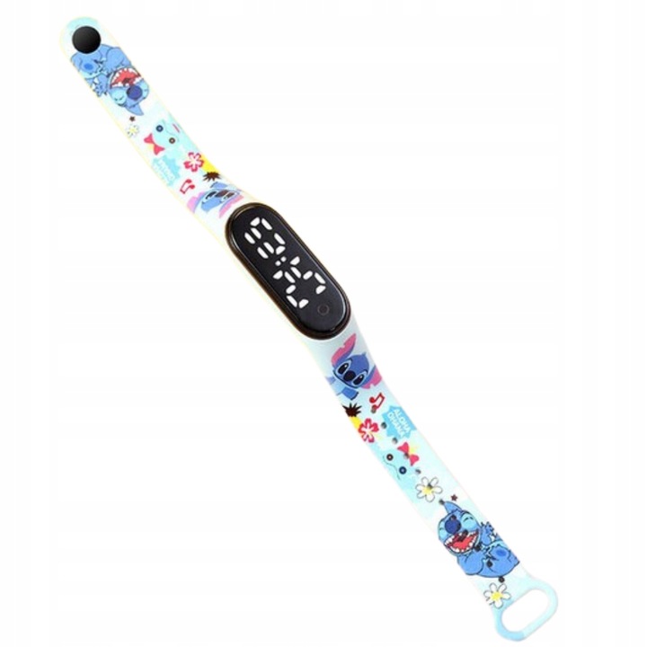 Zegarek cyfrowy LED Stich Jasnoniebieski