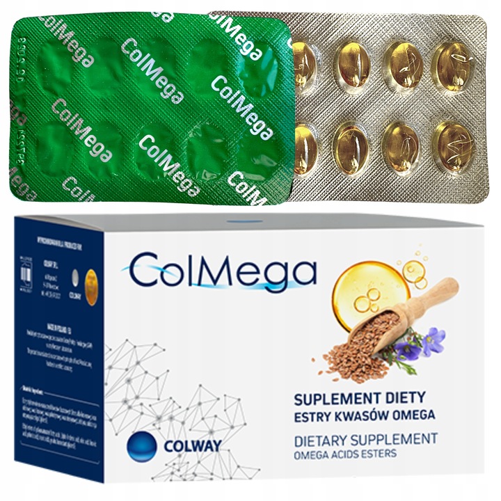 COLVITA liofilizowany KOLAGEN Rybi w kaps.+ Algi+ Wit.E 120k. + PREZENT