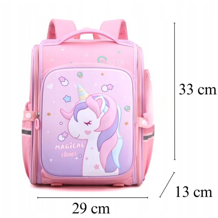 PLECAK PRZEDSZKOLNY PLECACZEK DLA DZIEWCZYNKI JEDNOROŻEC POJEMNY