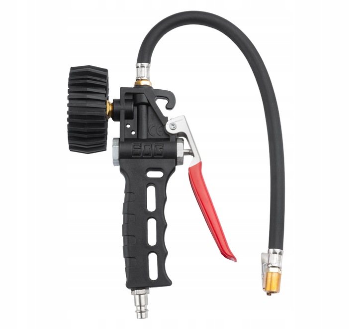 PISTOLET DO POMPOWANIA KÓŁ Z MANOMETREM WĘŻYK REDATS I-450