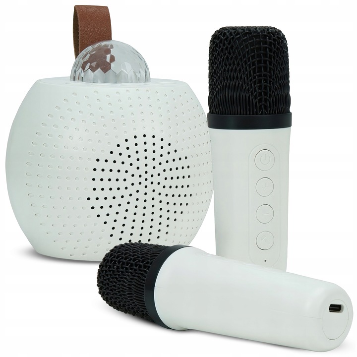 Bezprzewodowy Zestaw Karaoke MusicMate MM-SC150 GleamStar + 2 Mikrofony