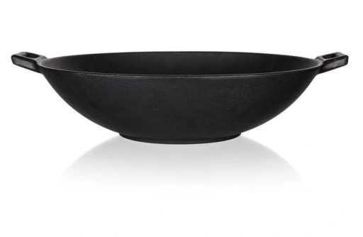 PATELNIA ŻELIWNA WOK Garnek duża ciężka 36,5 cm