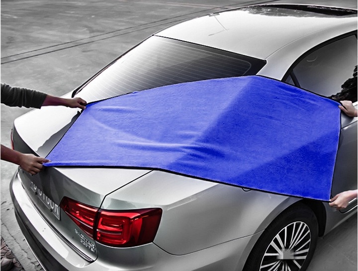 PUSZYSTY RĘCZNIK DO OSUSZANIA AUTA LAKIERU 90x60 Z MIKROFIBRY GRUBY CHŁONNY