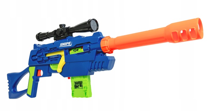 SNAJPERKA SNIPE PISTOLET KARABIN SNAJPERSKI PLUS STRZAŁKI NERF zestaw