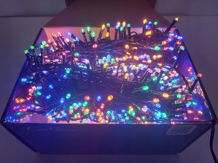 LAMPKI CHOINKOWE 1000 LED TIMER ATEST 51,5M MULTI WIELOKOLOROWE PROGRAMY