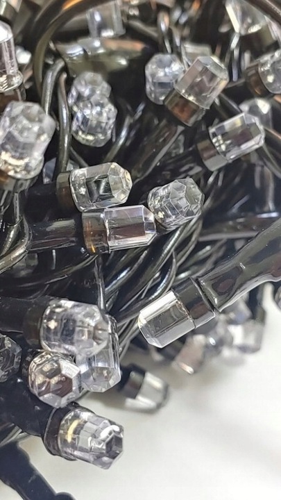 LAMPKI CHOINKOWE Z EFEKTEM FLASH 160 LED GRUBY ZIELONY KABEL GRUBA DIODA