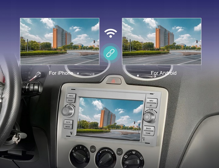 RADIO SAMOCHODOWE do FORD KUGA S-MAX C-MAX MONDEO USB GPS WIFI BT ANDROID