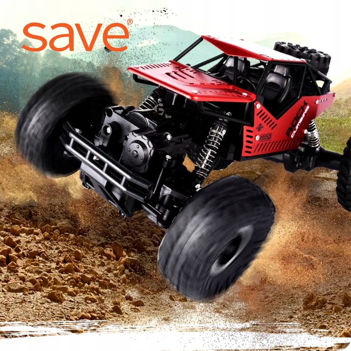 Samochód Zdalnie Sterowany Terenowy 4x4 Auto Na Pilota Z KOŁAMI GĄSIENICAMI