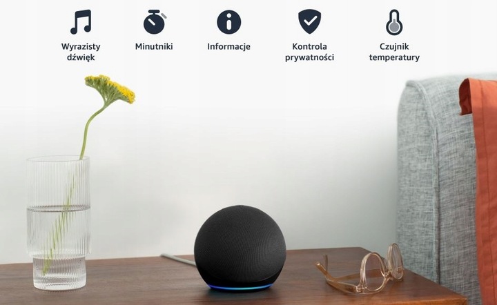 Głośnik Inteligentny Amazon Echo Dot 5 Charcoal