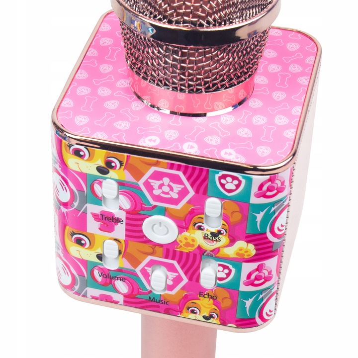 MIKROFON BEZPRZEWODOWY DLA DZIECI KARAOKE GŁOŚNIK BLUETOOTH Psi Patrol