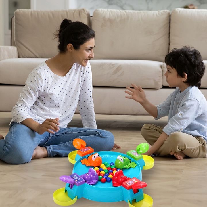 GRA ZRĘCZNOŚCIOWA GŁODNE ŻABKI KARMIENIE GŁODNYCH ŻABEK GRA DLA 2-4 OSÓB