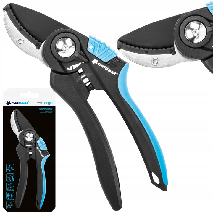 CELLFAST SEKATOR KOWADEŁKOWY OGRODOWY ERGO 41-021 CIĘCIA GAŁĘZI KRZEWÓW