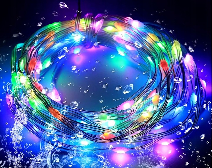 TAŚMA 200 LED INTELIGENTNE LAMPKI APLIKACJA BLUETOOTH PILOT STEROWANIE 20M