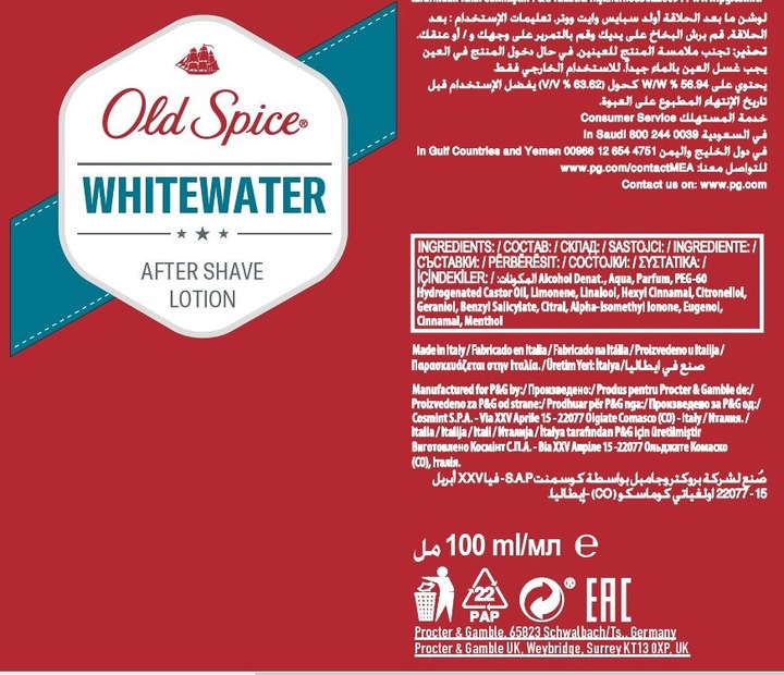 Old Spice Whitewater 100 ml woda po goleniu