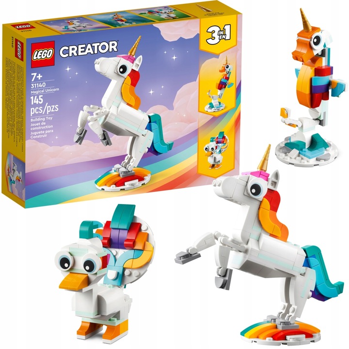 LEGO Creator 3 w 1 31140 Magiczny jednorożec