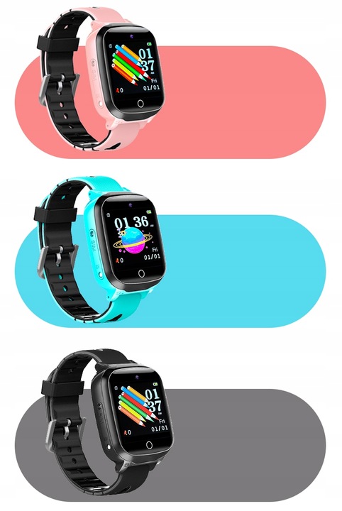 SMARTWATCH ZEGAREK DLA DZIECKA ROZMOWY MIEJSCE NA SIM APARAT GRY MENU PL