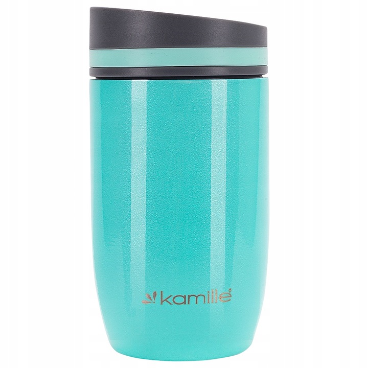 KUBEK TERMICZNY stalowy TERMOS do kawy herbaty szkoły pracy 300 ml KAMILLE