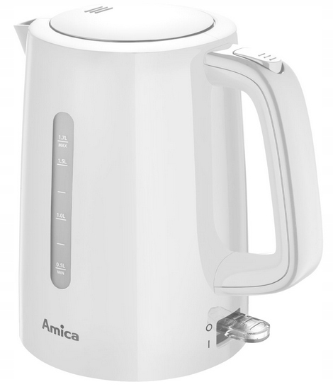 AMICA CZAJNIK BEZPRZEWODOWY KF1011 1,7 BIAŁY STRIX