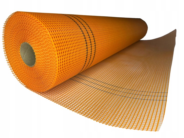 SIATKA PODTYNKOWA ELEWACYJNA160g/m2 pomarańczowa