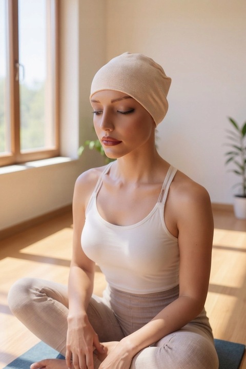 Cielista czapka do spania Gaya komfort bezszwowa także po chemioterapii