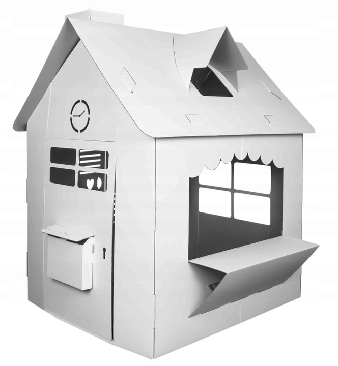 Kartonowy Domek do malowania i samodzielnego złożenia Kwiaciarnia Tektorado