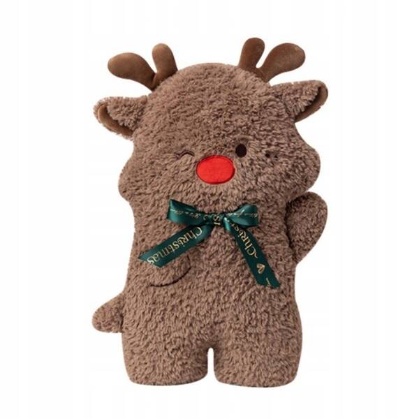 ECARLA poduszka welurowa Brązowa Renifer 40cm PDS16