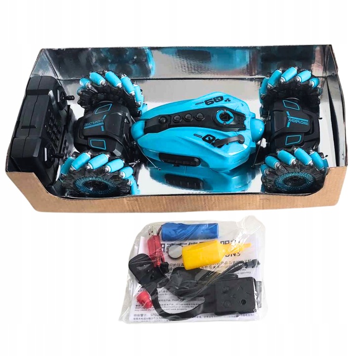 SAMOCHÓD ZDALNIE STEROWANY RĘKĄ PILOT RC DRIFT 4X4 360° LED DŹWIĘK SPRAY