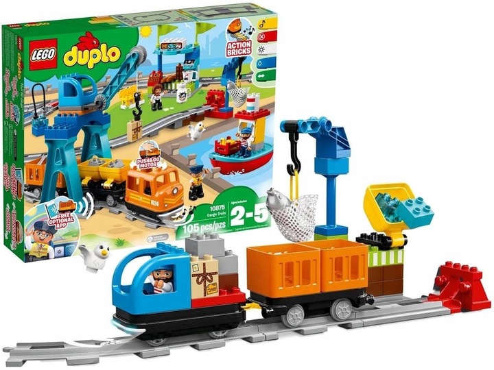 LEGO Duplo 10875 Pociąg towarowy