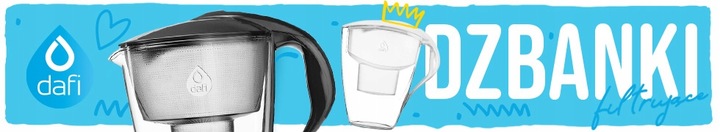 Szklany dzbanek filtrujący Dafi Crystal LED biały