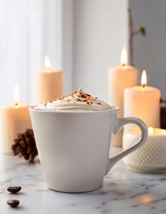 6 x BIAŁE FILIŻANKI ZE SPODKAMI 230 ml, DO KAWY