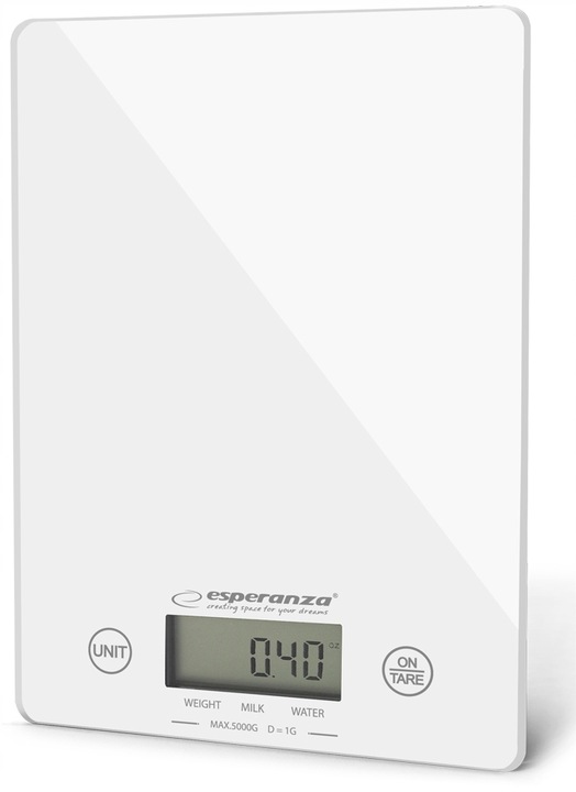 ESPERANZA Nowoczesna Waga Kuchenna Precyzyjna LCD Funkcja Tary 1g - 5kg
