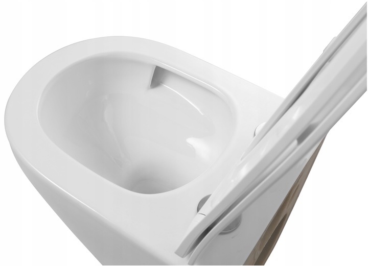 VELDMAN Biała miska WC Rimless TORNADO VILA deska slim premium