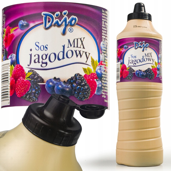 Sos Polewa do Lodów DIJO Topping 1kg Jagodowy MIX