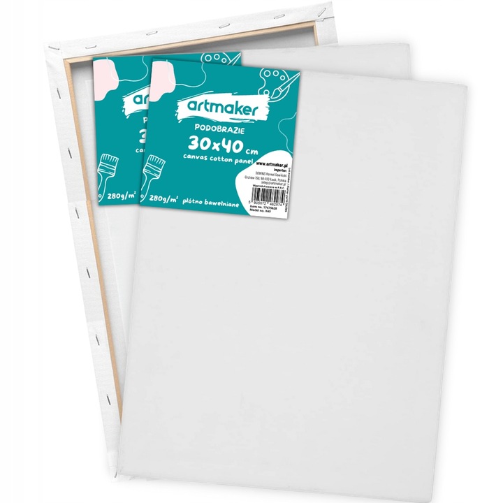 DUŻY ZESTAW Malarski sztaluga płótna farby PREMIUM