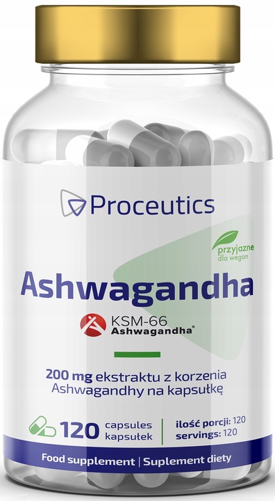 Ashwagandha KSM-66 120 kaps. suplement diety
