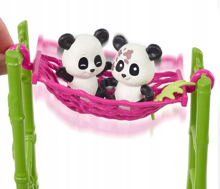 LALKA BARBIE WETERYNARZ ZESTAW OPIEKA NAD PANDAMI + AKCESORIA