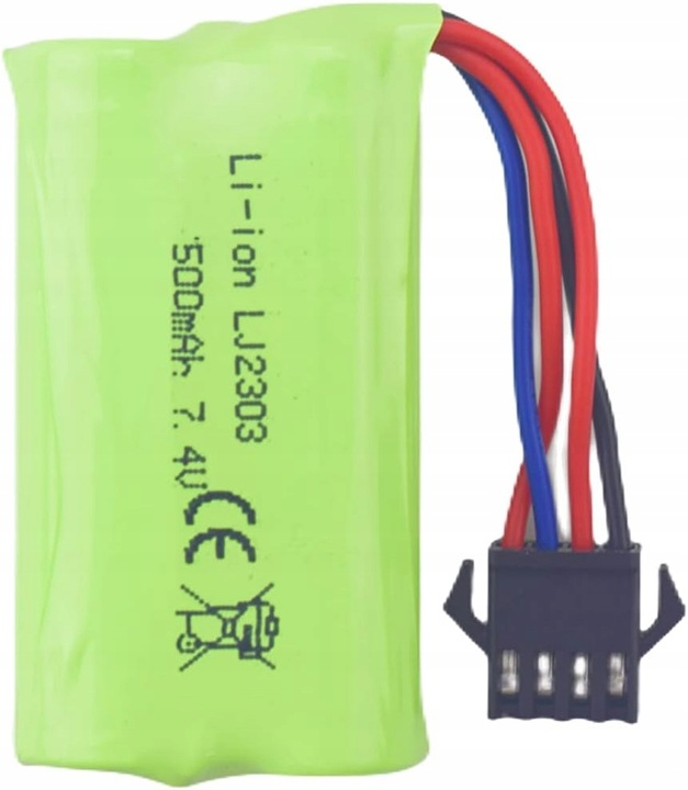 2-pak 7,4 V 500 mAh szybkich baterii litowych do łodzi i samochodów zdalnie