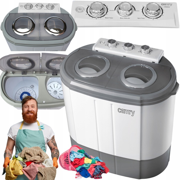 PRALKA WIRÓWKA TURYSTYCZNA CAMRY CR8052 WSAD 3kg