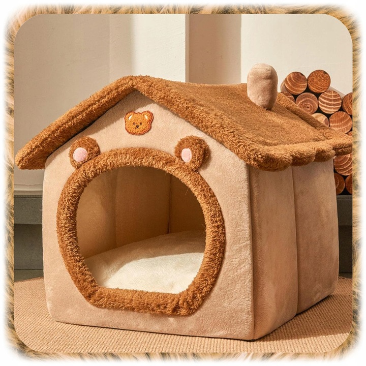LEGOWISKO DLA KOTA PSA DOMEK BUDKA KOJEC PLUSZOWY PODUSZKA POSŁANIE BUDA